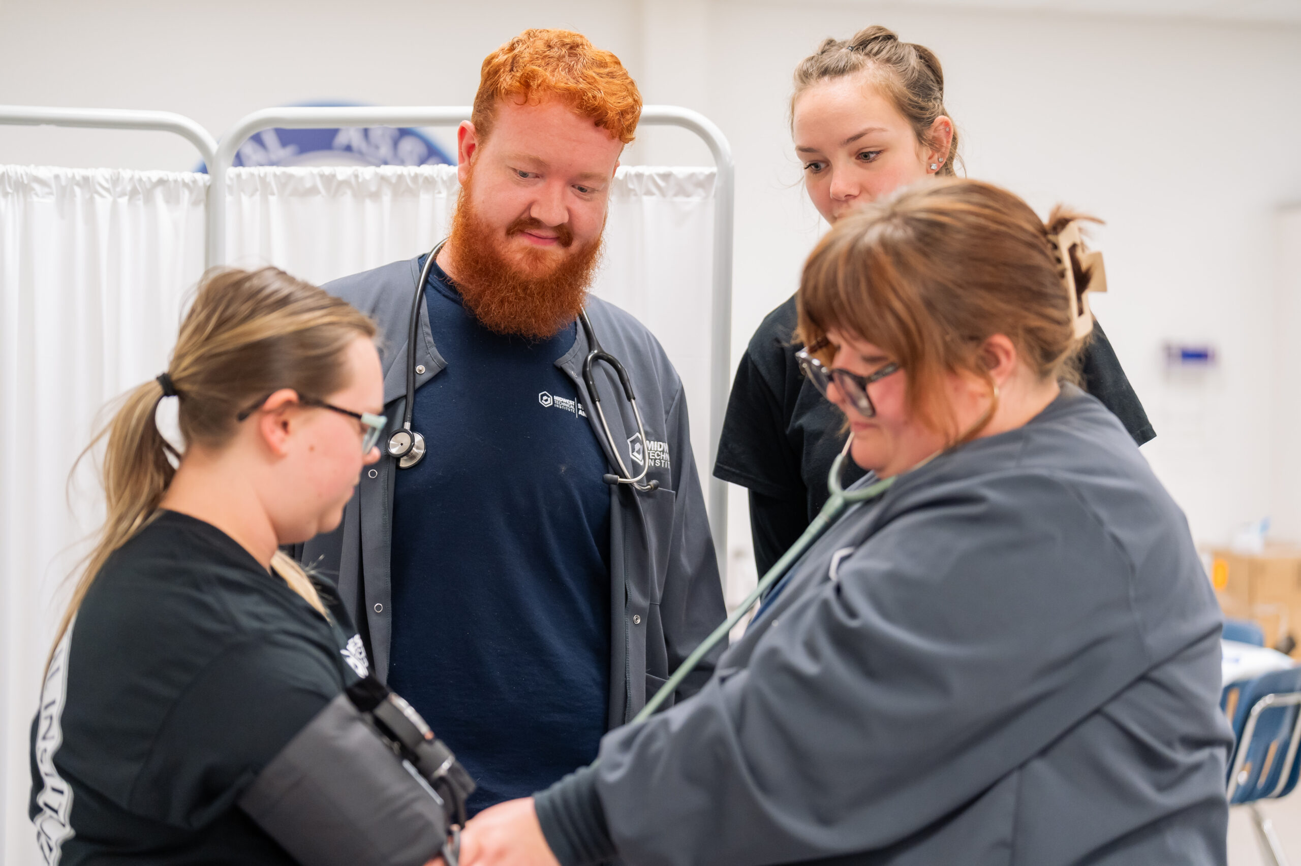 Students in medical lab