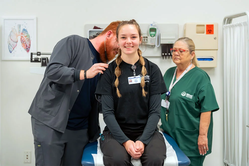 Student smiling